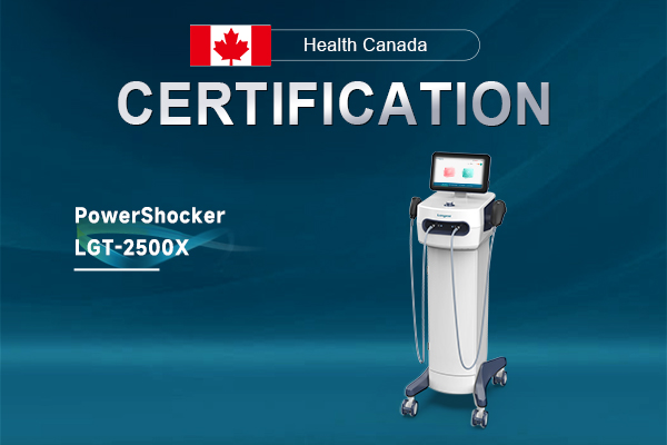وزارة الصحة الكندية توافق على أطول جهاز طبي جديد للعلاج بالموجات الصدمية PowerShocker LGT-2500X